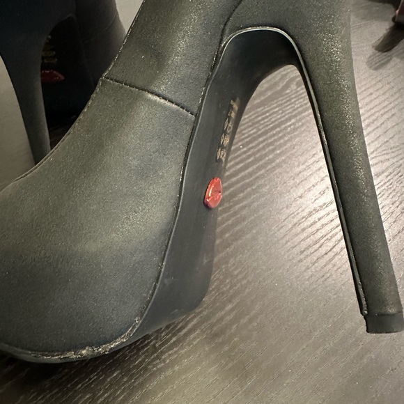 Promise black platform pumps heels - Picture 4 of 6